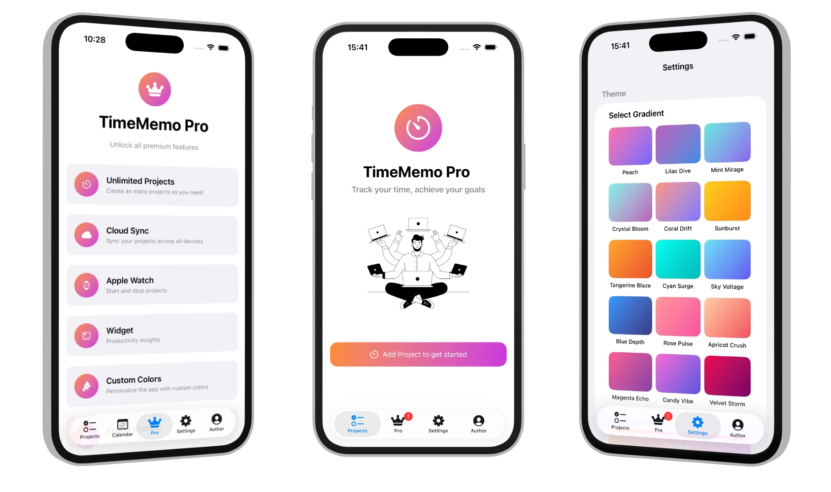 TimeMemo app – time tracking for freelancers